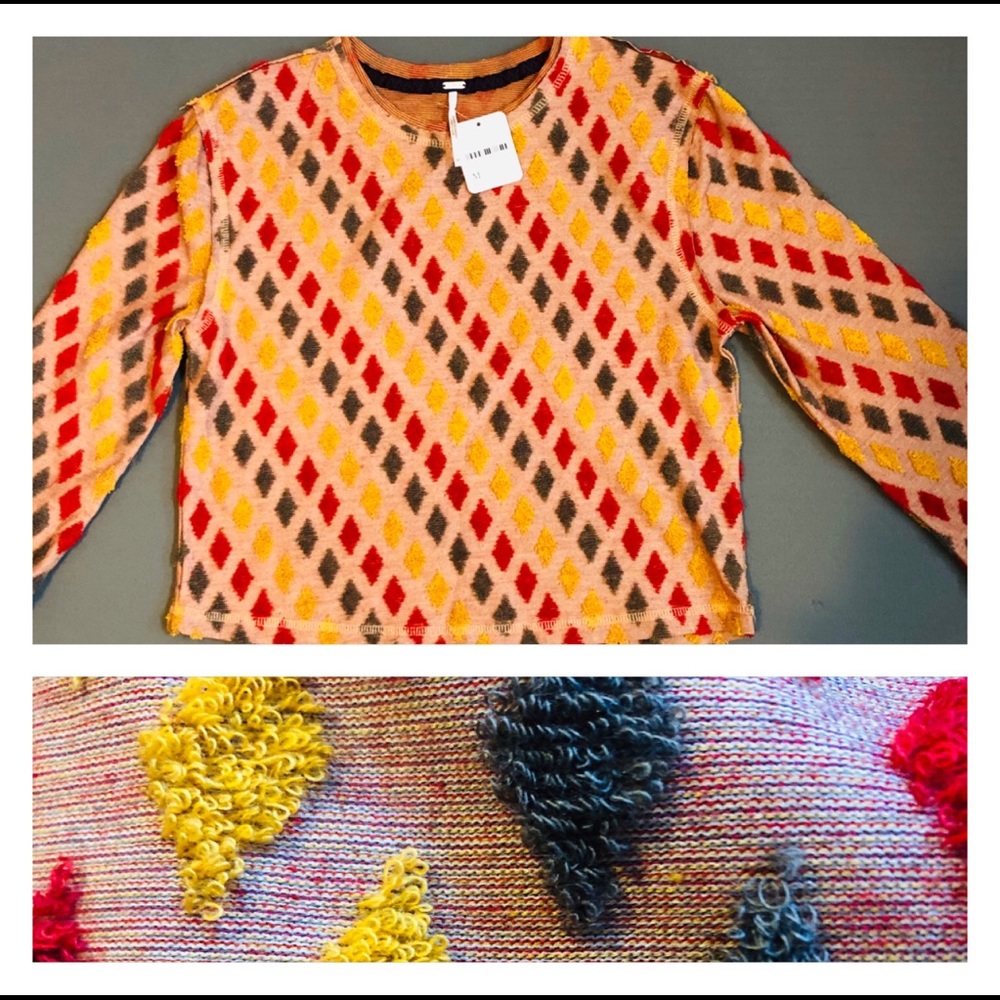 SOLD.  Free people knit cropped top